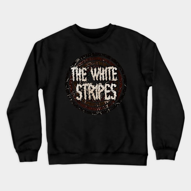 The White Stripes vintage design on top Crewneck Sweatshirt by agusantypo